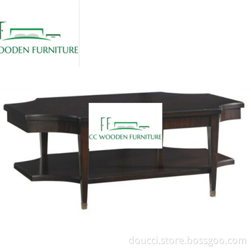 Natural wood coffee table with lift top